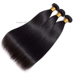 Brazylijskie wiązki prostych włosów 1/3/4 szt. 100% nieprzetworzone ludzkie włosy proste wiązki ludzkich włosów dla czarnych kobiet