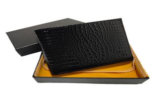 Europeiska män plånbokskorthållare högkvalitet läder fällbart affärsmynt handväska modekrokodilmönster kort koppling tyska c9806864