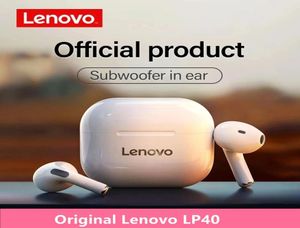 Cumo wireless Lenovo LP40 originali TWS Bluetooth Earphones Touch Control Aurbo Cudo stereo Sport Sport Earbù per telefono Android7708151