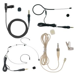 Mikrofony 4 Rodzaj Lavalier HEADNON SEALSKON Mikrofon dla Sony UWP UTX D21 D11 V1 UTXB2 D16 Bezpośrednie nadajnik pasa pasa 3,5 mm Jack