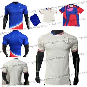 24 25 Pulisic USAS Soccer Jerseys Reyna Aaronson Weah Acosta McKennie Maillot de Futol Ferreira Dest Morgan Us Us футбольная рубашка Rapinoe Dunn Men Fan Fans Child