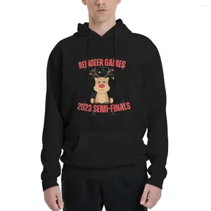 Erkek Hoodies Ren Geyer Oyunları 2024 Yarı Finaller Polyester Hoodie Kadın Kazak Boyutu XXS-3XL