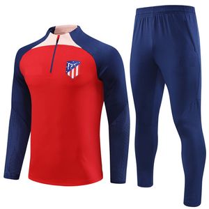 24 25 Atletico Madryt Red Tracksuit Soccer Training Zestaw 23 24 24 Griezmann Mężczyźni i Dzieci Football Tracksuits Sportswear Chandal Futbol Surowanie