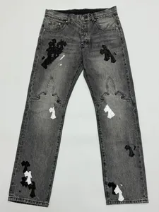 23FW 파리 이탈리아 3D 블랙 블루 퍼플 청바지 더블 사이드 캐주얼 스트리트 패션 포켓 따뜻한 남자 여자 커플 아웃복 무료 배 CH0321