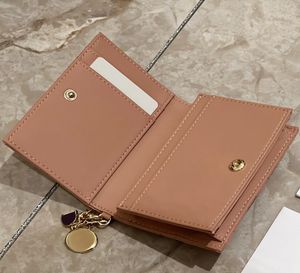 5A -korthållare Designer Fashion Womens Mini Zippy Organizer Wallet Coin Purse Bell Belt Charm Key Pouch Pochette Accessoires With B6669380