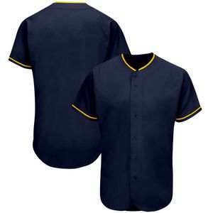 Men Polos Fashion Blank Baseball Jersey Plate Button-Down-Breatable Tee Tee Dorts للرجال/الأطفال في الخارج لعبة/حفلة كبيرة الحجم أي لون
