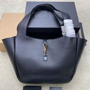 Luxus -Designer -Tasche Frauen Einkaufstasche Bea Schulterhandtasche in schwarzem Leder mit Reißverschlussfachtasche Tasche Alltagsarbeit Einkaufstaschen