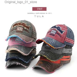 Ball Caps Retro Letter Embroidered Baseball Hat Spring/Summer Mens Cotton Adjustable Casual Hip Hop Street Clothing Sun Q2404082