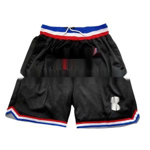 Clippers Jersey American George Leonard Black Pocket Ball Basketball Pants S Sports Shorts portos de portos