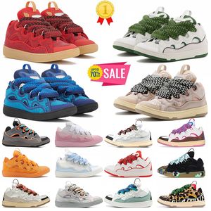 Leder Lavines Schuhe Curb Sneakers Herren Frauen Designer lässige Schuhe Lavinas geprägte Mutter und Kind Luxus Nappa Kalbskin Lavinss Runners Trainer Größe 35-46