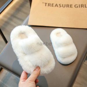 Slipper New Children плюшевые туфли для девочек корейский стиль толстый подошв.