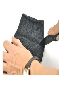 1 para rękawiczek przeciw wycinaniu Dowód chronić rękawiczki bezpieczeństwa drutu ze stali nierdzewnej wycięte metalowa siatka rzemienia antykostnianie oddychające gl6173401