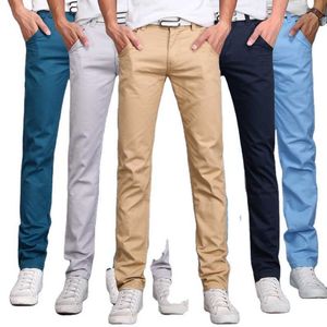 Ubranie solidne spodnie chino szczupłe męskie pantalony de hombre men men spodni Wysokiej jakości swobodny jogger