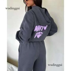 White Foxx Hoodie Tracksuit مجموعات ملابس مجموعة النساء ربيع الخريف الشتاء الجديد هوديي مجموعة من المألوف رياضة طويلة الأكمام ذات الأكمام الطويلة