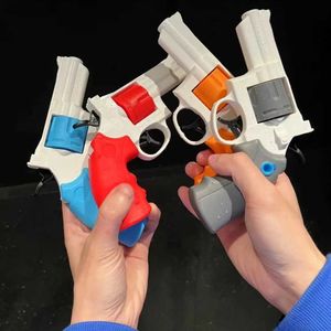 Silah oyuncakları huiqibao yaz tabanca su tabancası mini manuel mekanik mekanik sürekli su silah oyuncakları kızlar kızlar açık plaj su oyuncakları 240408