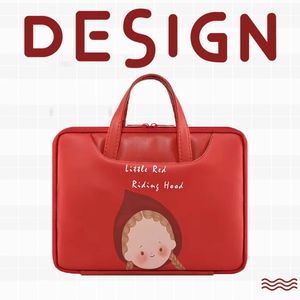 Kawaii Laptop Bag Sleeve 13 14 15 156 Inch Computer Case for Air Pro M2 Laptops Handbag Hp Dell Briefcase 240408