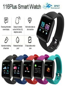 ID116 Plus Smart Watch Color Display Armbänder mit Herzfrequenzmonitoraktivität Tracker tragbarer Geräte8863874