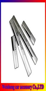 4PCSSet Chrome Door Sill For Ford Focus 2012 Up Rostfri Door Sill Scuff Plates 7060946