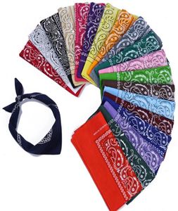 23 Farbe Paisley Bandana Baumwollstirnband Multifunktionales Armband Kopftuch Paisley gedruckt Cowboy Bandanas Square Taschentuch K5395882