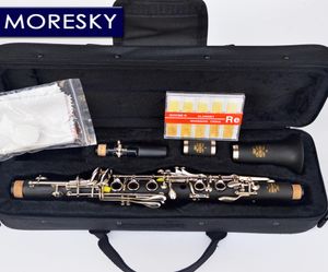 Moresky Clarinet EB Tone Soprano Clarinet Hard Rubber Body Material Clarinet for Children Nickel Plated Keys6948789