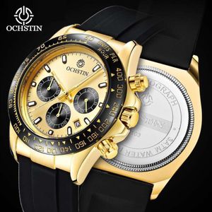 Ochstin Legendary Series Night Glow Glow impermeável masculino High End Quartz Silicone Strap Fashion Watch lote