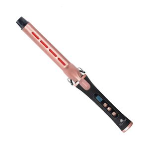 Sutra IR2 Infrared Curling Iron Clip Curling Iron - Rose Gold Ceramic Barrel with Adjustable Digital Temperature Control up to 430°F and Auto Shut Off Feature