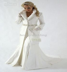 Säljer specialanpassad ny stil pärlgolv bröllop jackor brud bolero med långärmad Dh66224948200