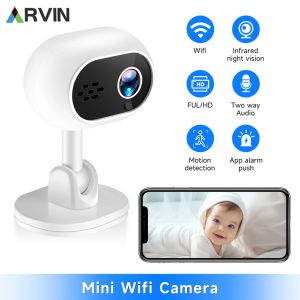Камеры Arvin 1080p наблюдение IP Wi -Fi Camera Mini Home Smart Two -Supt Intercom Survalance Camera Audio Night Wi -Fi Security Monitor