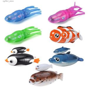 Baby Bad Spielzeug Fischboot schwimmend Spielzeug Badewanne Spielzeug für Babybatterieantrieb pädagogischer Wasser Schwimmbad Spielzeug Dusche Geschenk für Säugling L48