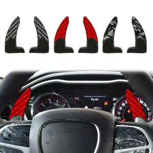 1 Pair Carbon Fiber Car Steering Wheel Gear Shift Paddle Shifter for Dodge Challenger Charge