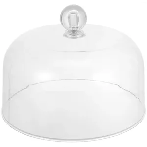 Set di stoviglie Copertura per polvere da portata Piatto di plastica Clear Plastica Visualizza un coperchio a forma di cupola