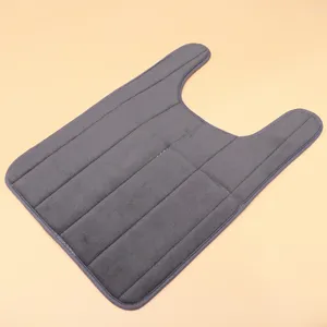 Bath Mats 40 X60cm Gray Carpet Toilet Rug Bathroom Accessories Set Anti-Skid Memory Mat Closestool Floor