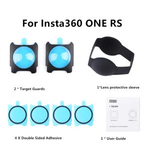 Камеры для Insta360 One RS Lens Protector Panoramic Sticker Protector Accostera Camera Accessories для 360 One RS Lens Covert Cover