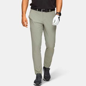 Повседневные повседневные быстрые сухие брюки для гольфа светло -серые брюки Мужчины