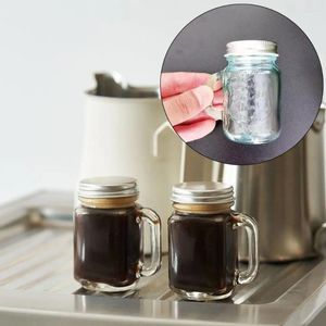 Storage Bottles 120ml Mini Empty Jam Honey Jar Portable Leakproof Coffee Milk Juice Bottle With Lid Useful Red Wine Glass