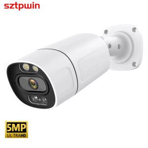 Câmeras Poe IP Onvif H.265 Registro de áudio CCTV Detecção de face 5MP 4MP 3MP IP66 Câmera de vídeo de segurança ao ar livre IP66 Xmeye