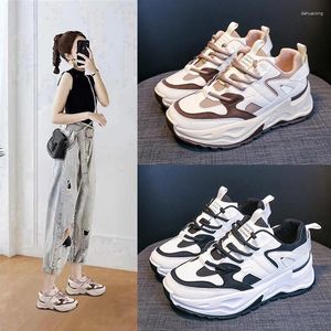 Casual Shoes 2024 Design Women Sneakers Plattform bequeme PU Leder Schöne Lauf Tennis gute Qualität