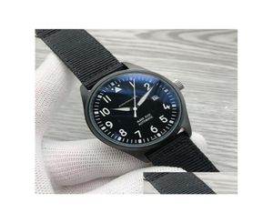 Wristwatches 2021 Luxury News Mens Watches Matic Mechanical Stainless Steel Black Leather Simple 41Mm Pilots Watch Mark Xviii Outd5420365