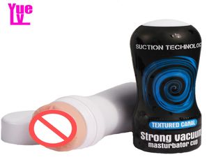 YUELV Silicone Realistic Vagina Male Masturbator Soft Tight Pussy Pocket Cup Erotic Adult Sex Toys For Men Masturbation Sex Shop P9990720