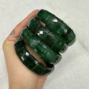 Bangel Natural African Jade Stone Perlen Armband Natural Edelstein Marge charmante Schmuck für Frau für Geschenkgroßhandel!