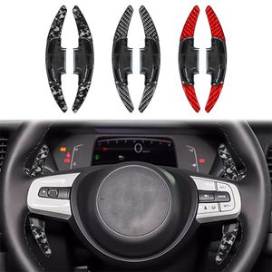 Peças automáticas para Honda Fit 4th 21-22 Fibra de carbono ABS Centro de controle de volante Modificação de controle Acessórios de mudança de remo de mudanças