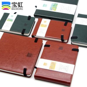 Papier Baohong 100% bawełniany papier akwarelowy 24 strony szkicokbook imitacja skórzana ręcznie malowana przenośna notatnik podróży