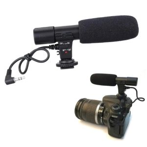 Microphones Professional External Stereo Microphone 3.5mm Camcorders Digital Video Camera Recording Microphone for DSLR Camera