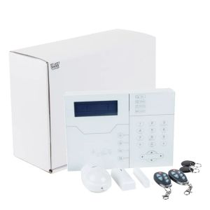 Sats Focus STVGT Wireless TCP IP GSM Alarm Kit för hemsäkerhetssystem Engelska/French PIR Motion Sensor Door Sensor for Smart Home