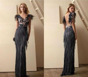 2020 Navy Mother of the Bride Dresses Feather Tassel Appliqued Mante Plus Size Wedding Gästklänning Golvlängd Elegant Evening G8278679