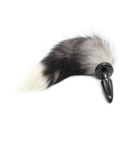 New Fox Tail Chrome Steel Butt Anal Plug Sex Body Swing Toy Fun Adult Plot Roleplaying Toys Sex Toys For Couples SM Appliance9346498