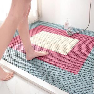 Badmattor tpe hela badrummet lapptäcke golvmatta diy hem toalett duschrum vattentätt icke-halk