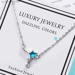 Pendant Necklaces 925 Sterling Silver Meteor Star Pendants Necklaces For Women Wedding Luxury Quality Jewelry Free Shipping Items GaaBou240408AUEW