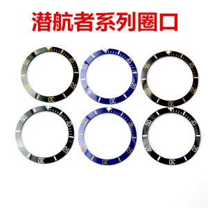 Kits Ceramic Bezel Insert for rolex Submariner black blue green watch scale ring luminous GMTSUB38mm40mm ceramic watch outer ring mou