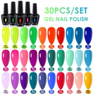 Gel NAILCO 15ml 20/28/30pcs/Set UV Lakiery Hybrydowe Varnish Semi Permanent Soak Gel Nail Polish Nails Art Color Vernis Manicure Off